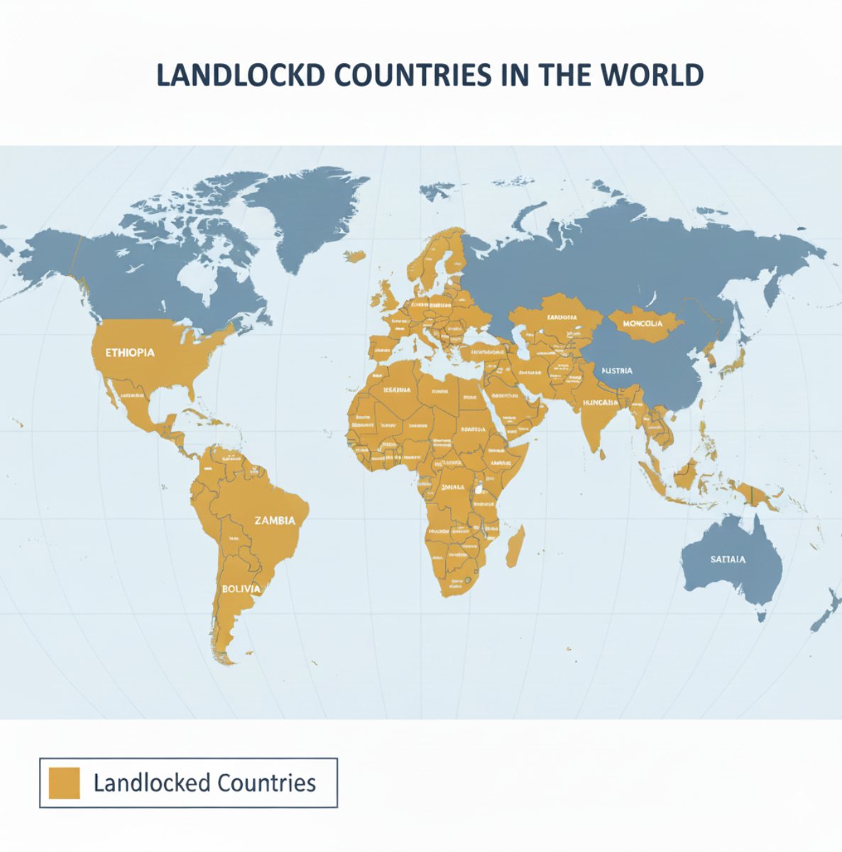 Landlocked COuntries in the World