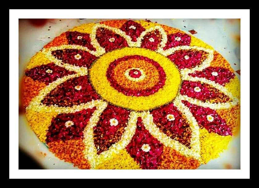 flower rangoli design