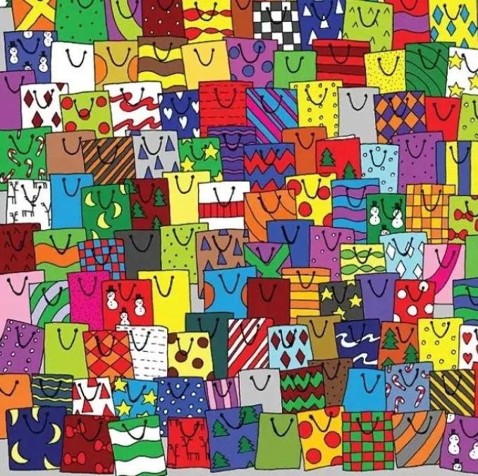 hidden gift bag optical illusion with answer find-hidden-card-optical-illusion