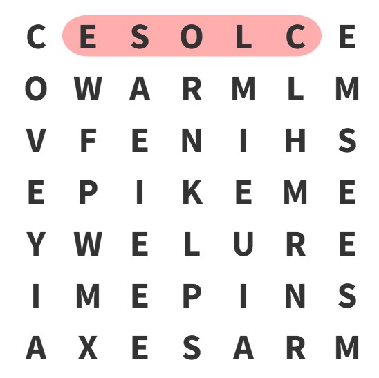 find hidden word solution