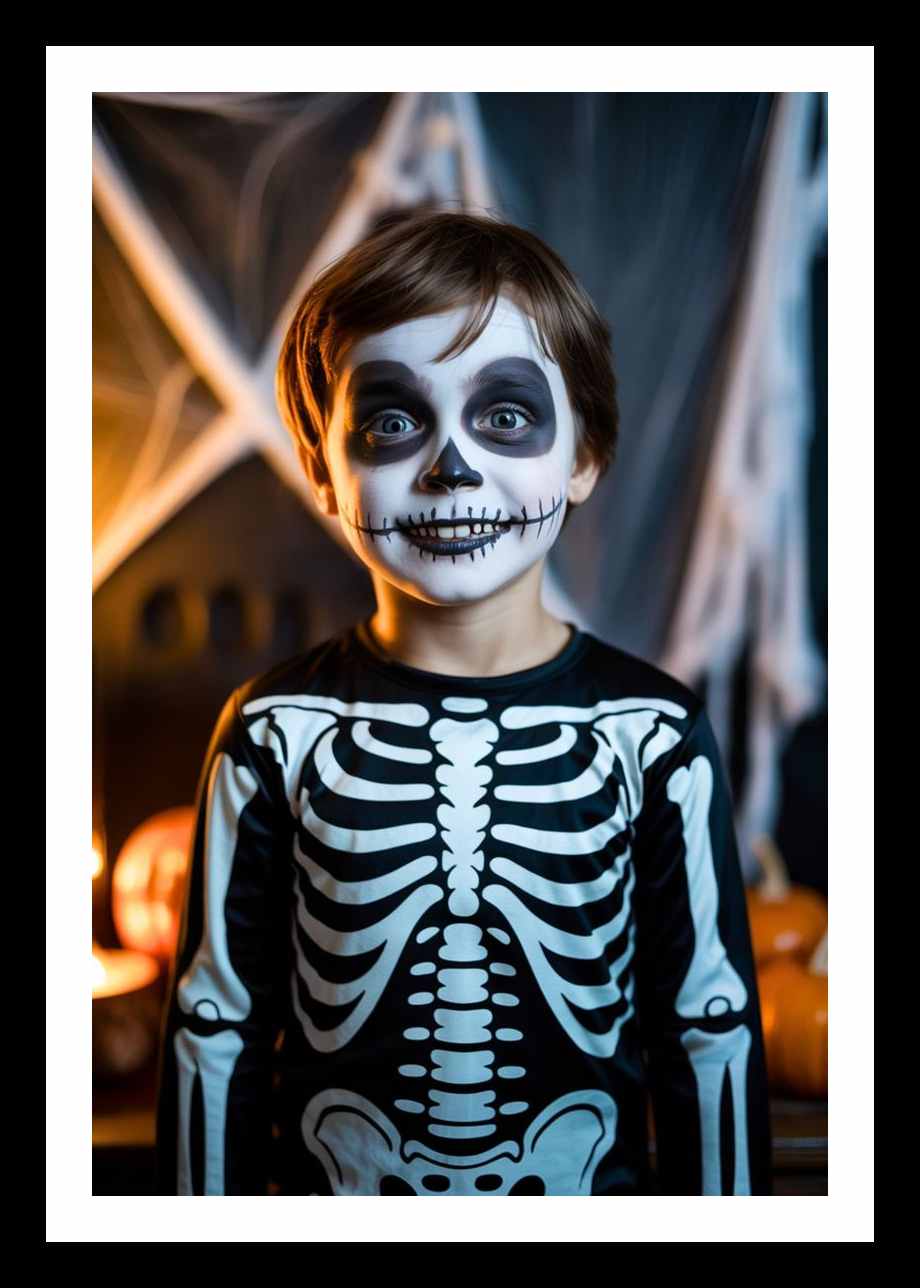 Maquillage Halloween Enfant _ 20+ Idées De Looks Terrifiants & Amusants (1)