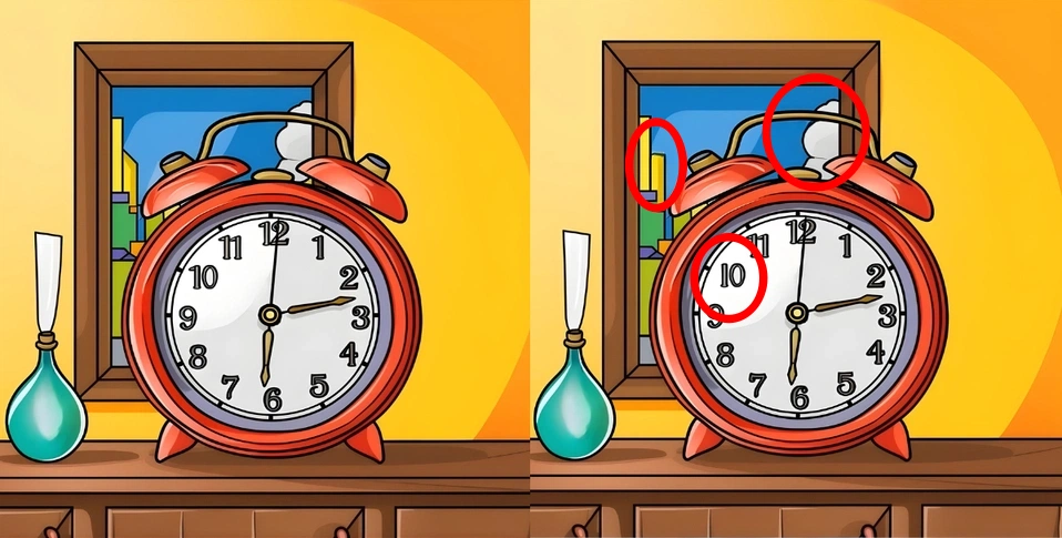 Spot 3 differences solution