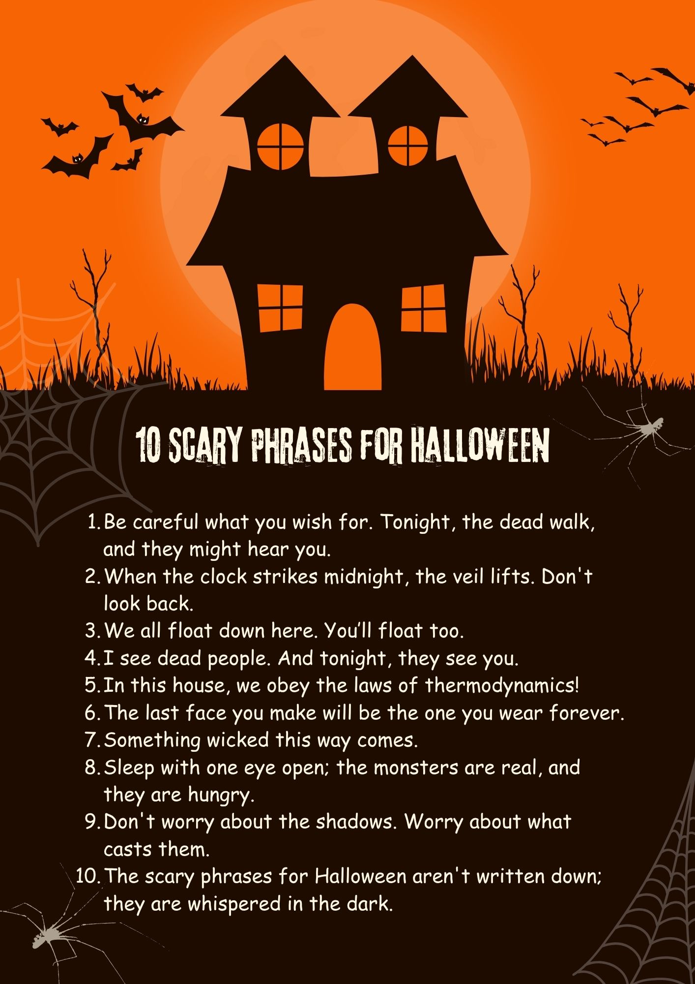 scary phrases for halloween