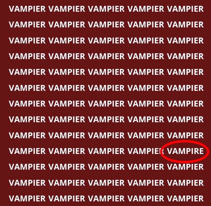 Find vampire solved
