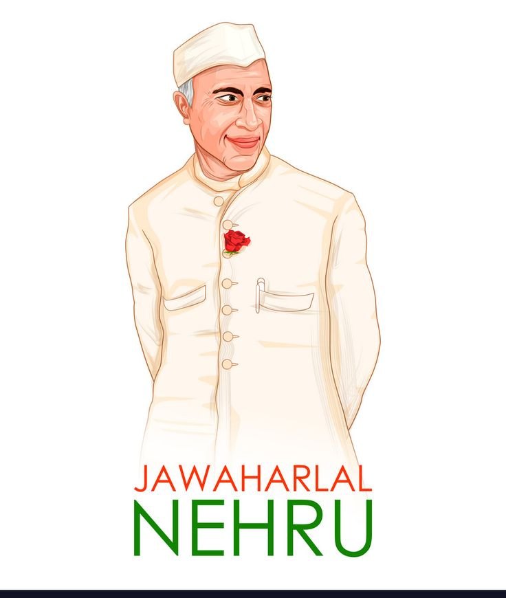 Nehru - India's First Prime Minister Vector Image on VectorStock