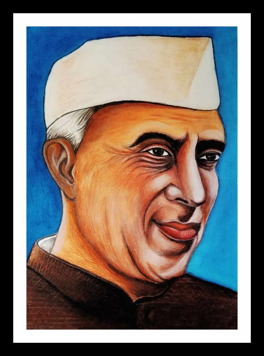 Children's Day special Jawaharlal Nehru drawing