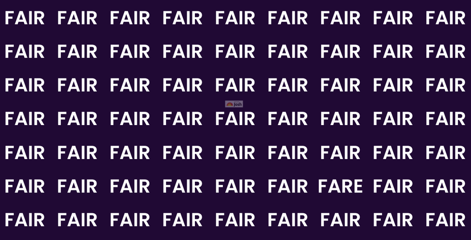 optical illusions find word fare solved