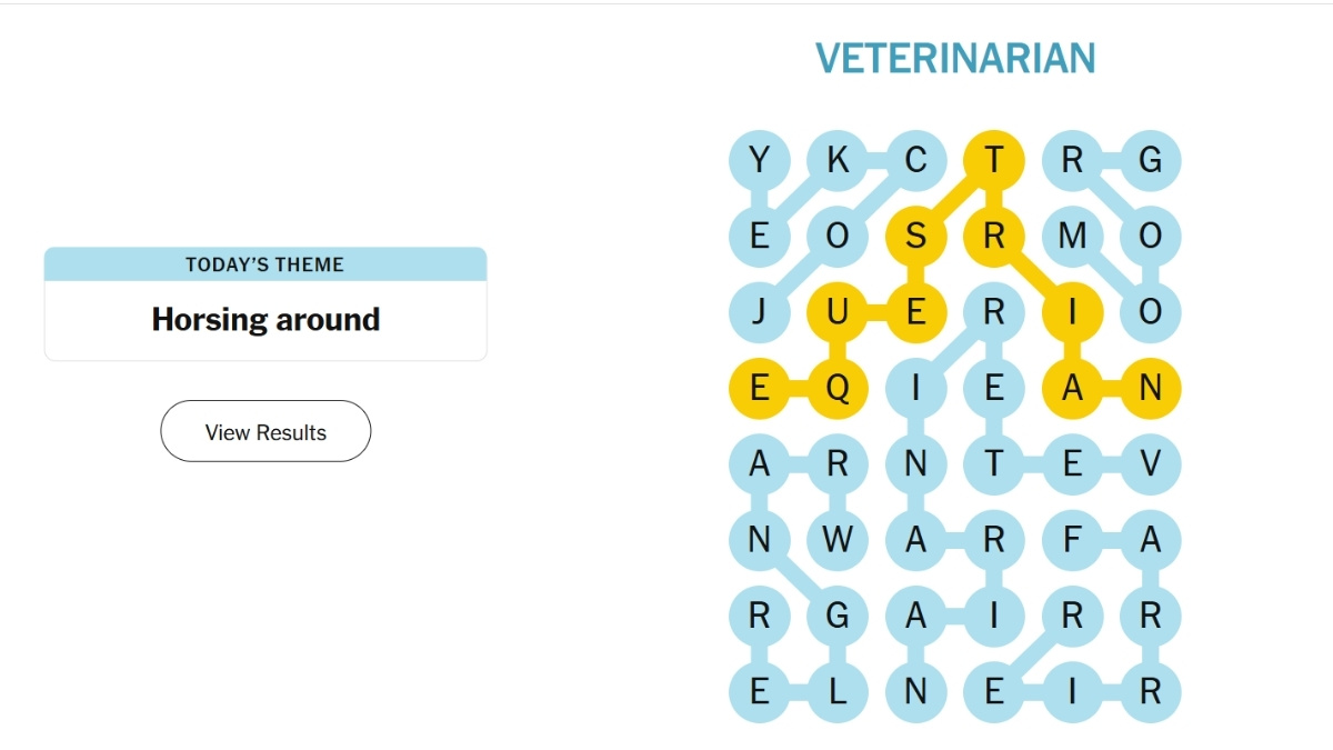 NYT Strands Hints Monday's Theme Horsing Around, November 24, 2025 Check Spangram & Answers!