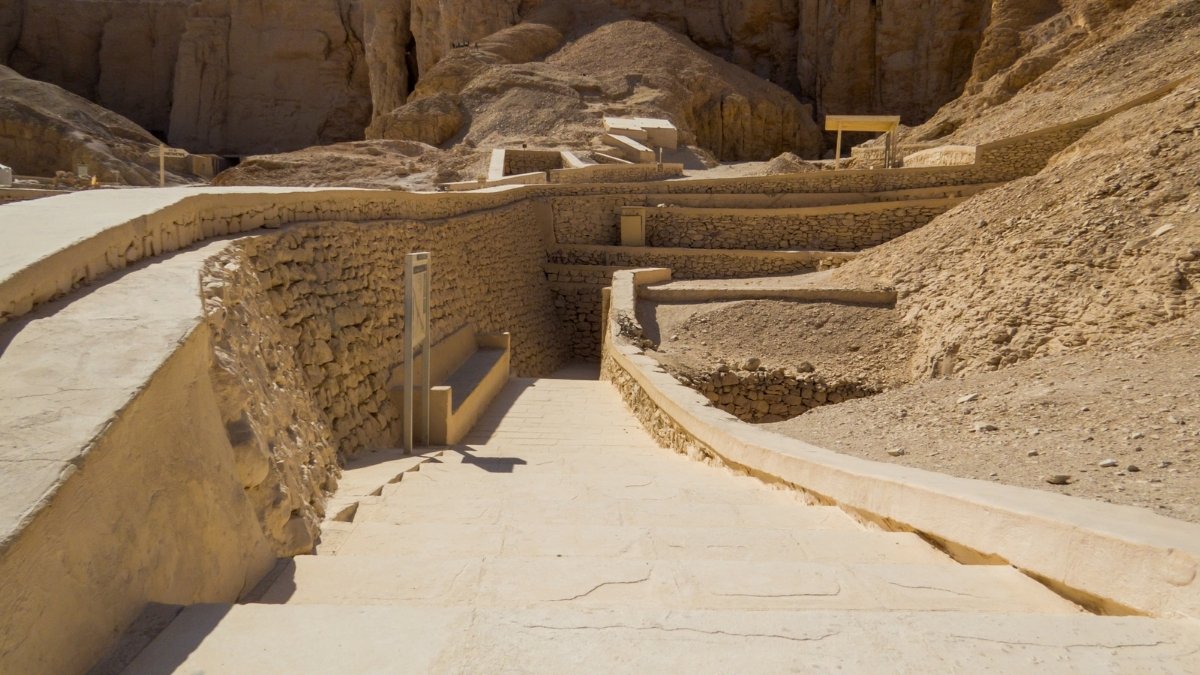 Valley of Kings is a labyrinth of royal tombs decorated with vivid scenes from the Book of the Dead.