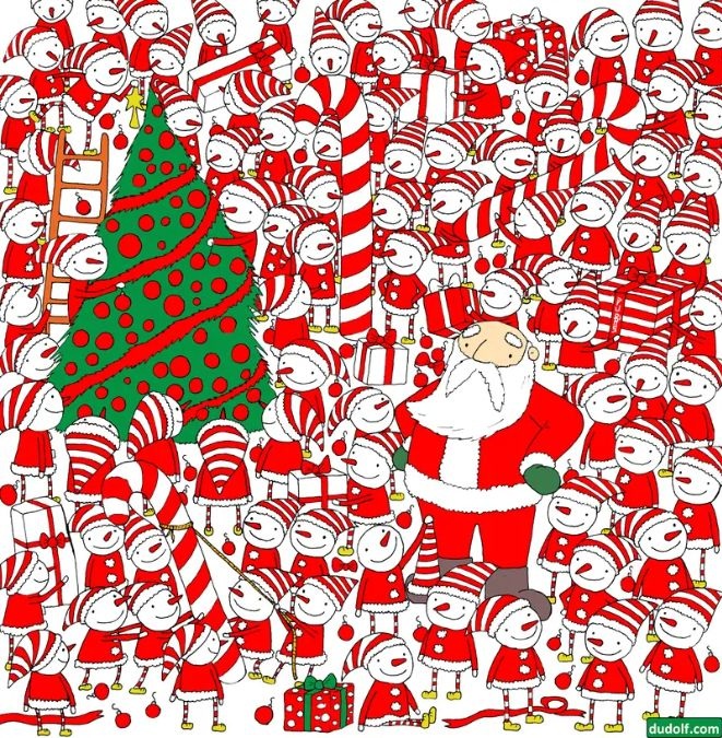 find-santa-hat-picture-puzzle
