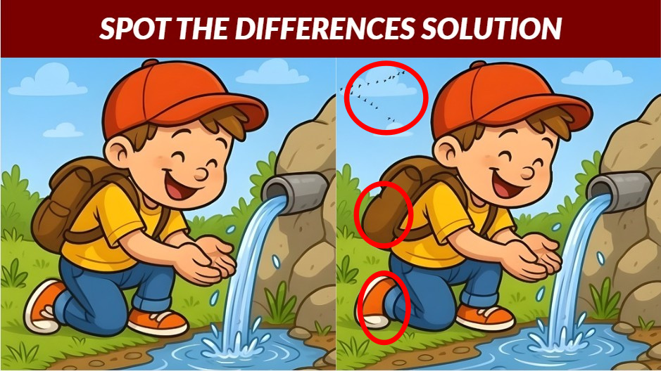 Spot the difference solution