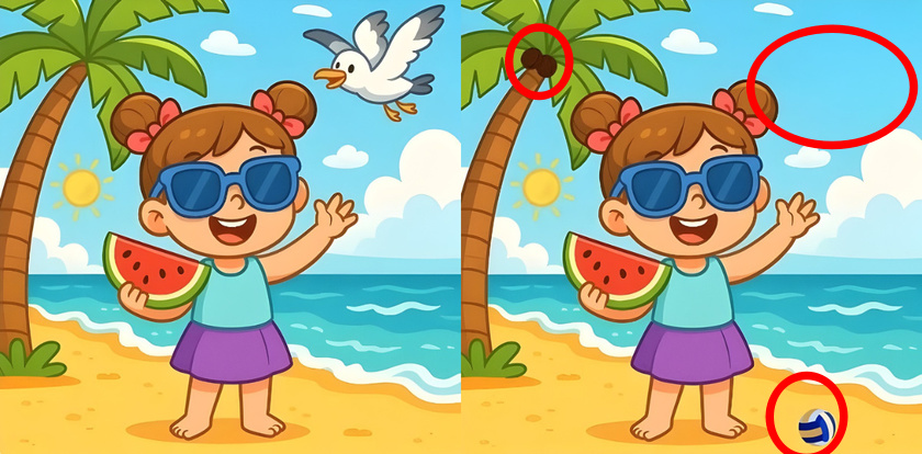 spot 3 differences solution