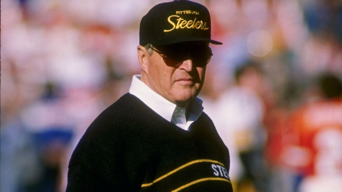 Chuck Noll  built the famed 1970s Pittsburgh Steelers dynasty, powered by impeccable drafting and disciplined coaching.