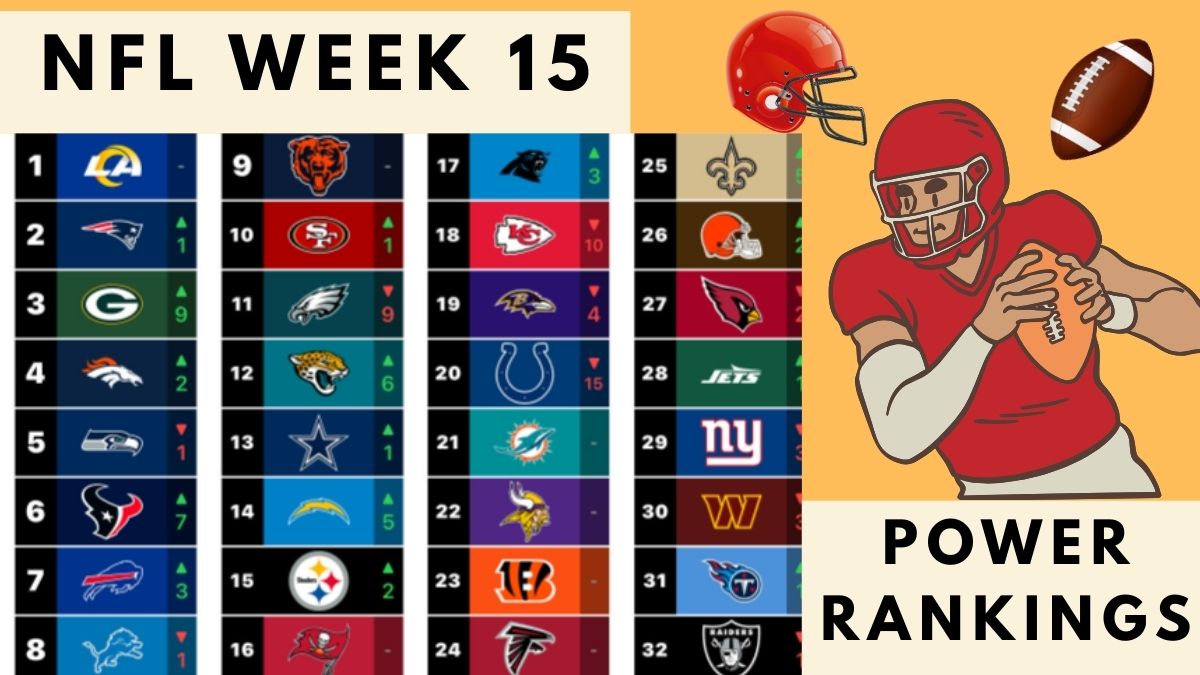 NFL Week 15 Power Rankings 2025 Check Picks, Predictions, Scores and Standings!