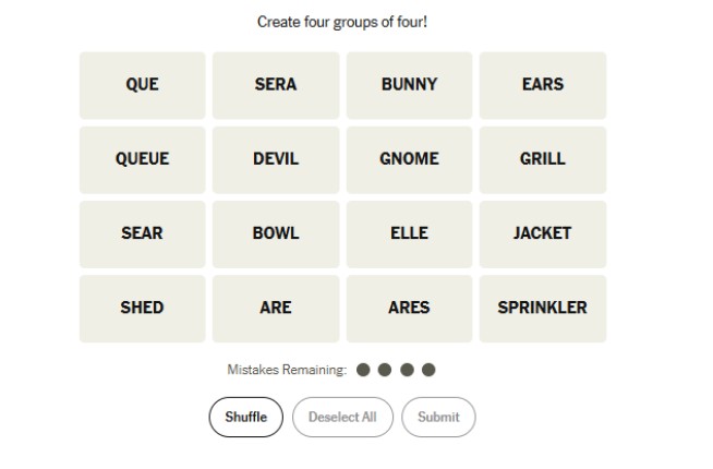 NYT Connections December 11