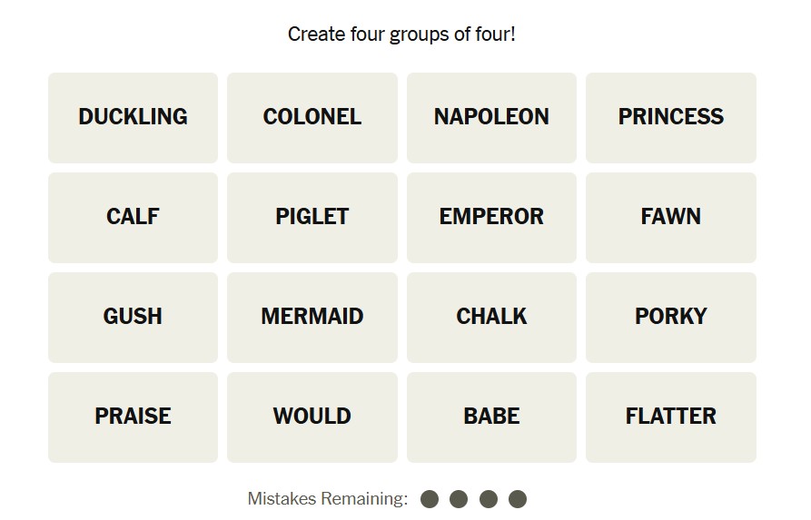 NYT Connections December 14