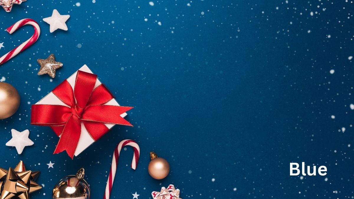 Blue Christmas color 