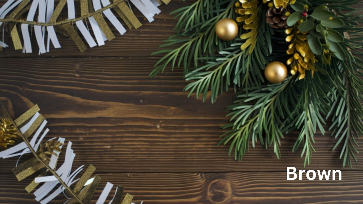 Brown Christmas color 