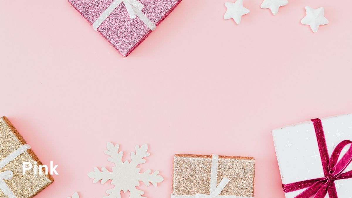 Pink Christmas color 