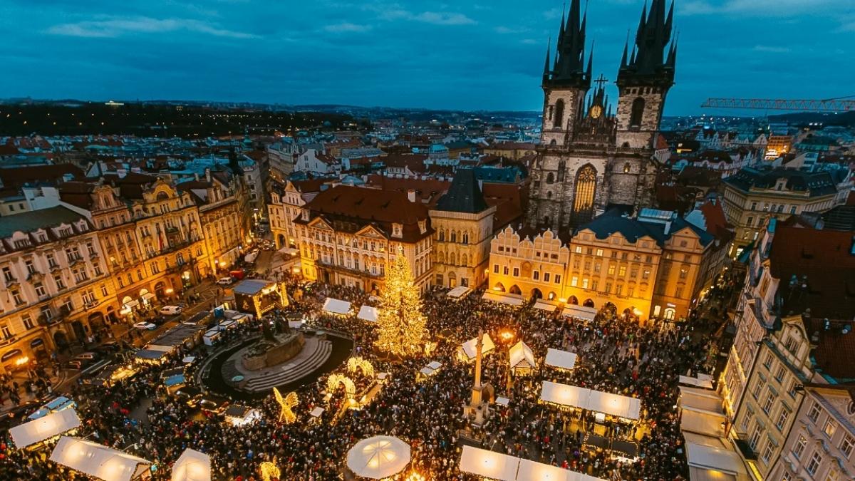 Prague Old Town Square Christmas Market, Czech Republic