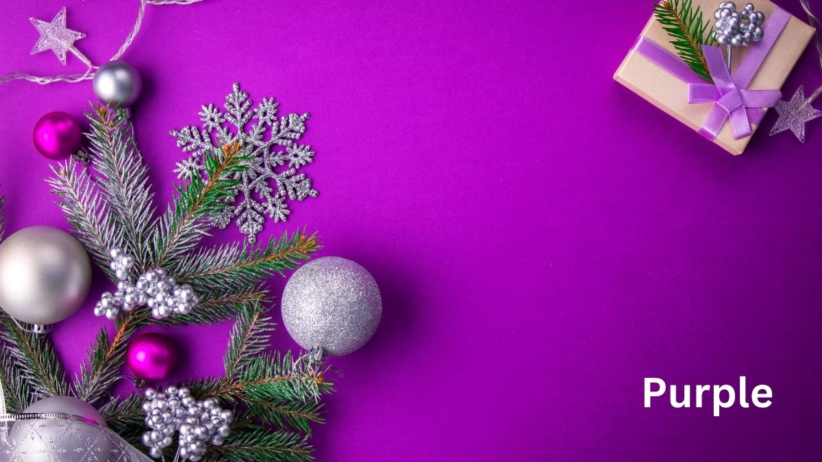 Purple Christmas color 