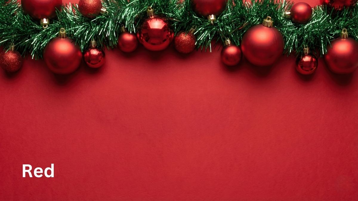 Red Christmas color 