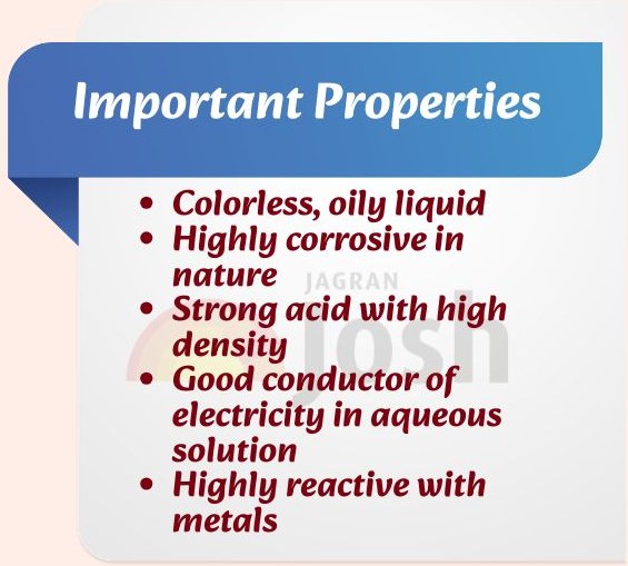 important acid properties
