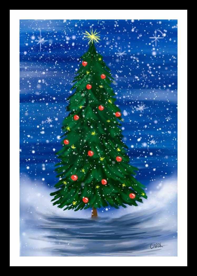 Christmas Tree Painting