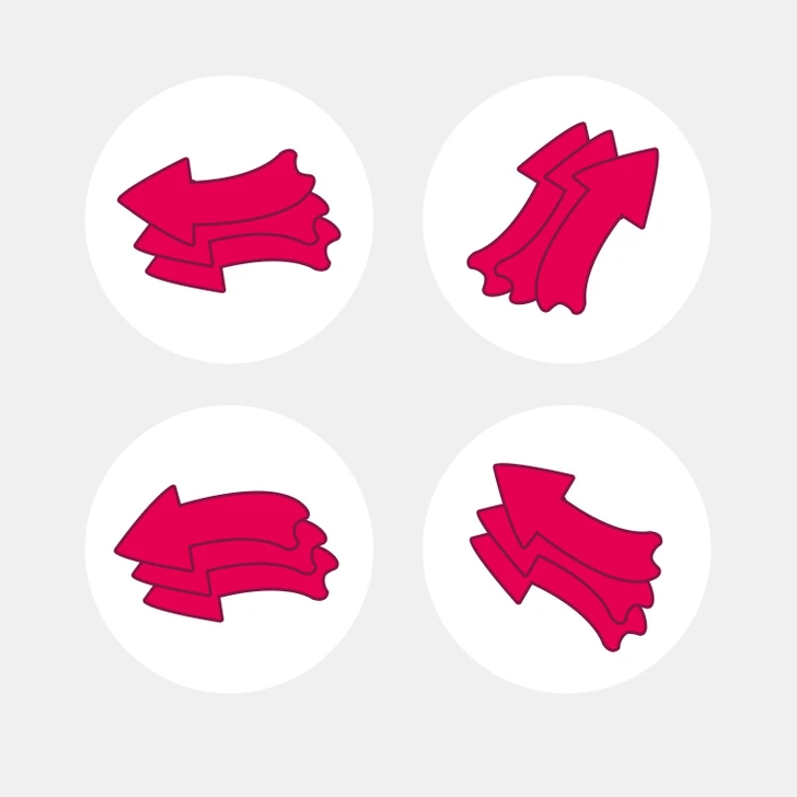 which arrow is different-que