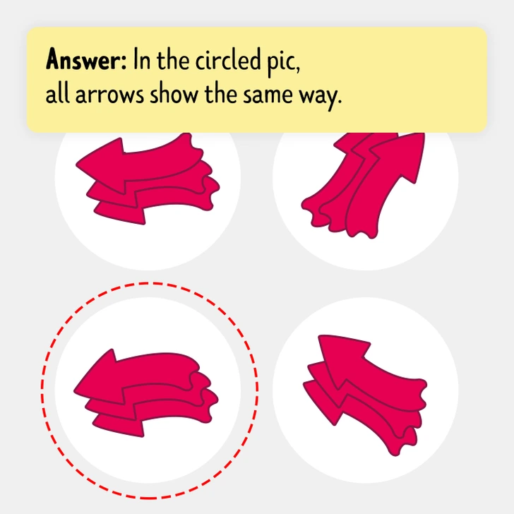 which arrow is different-sol