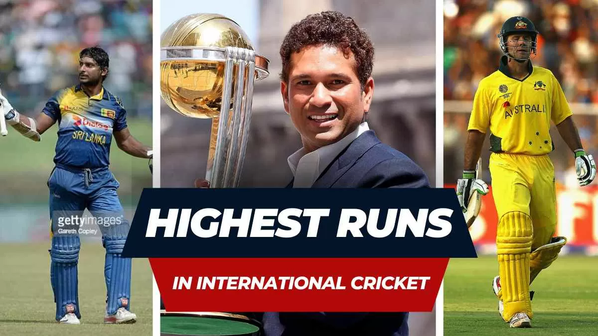 most runs in international cricket