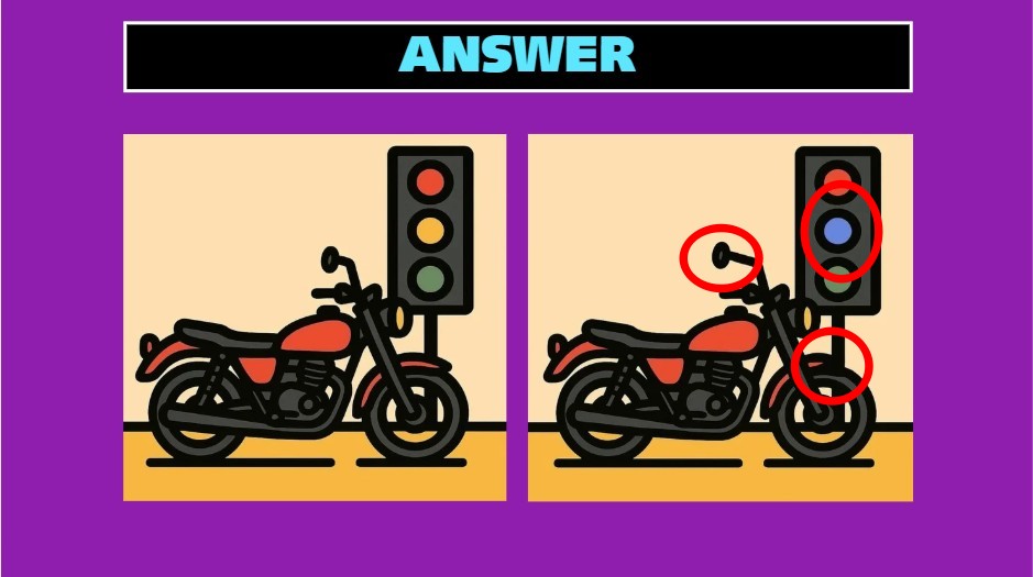 spot the 3 differences solution