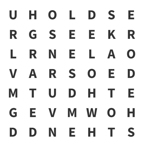 find hidden word
