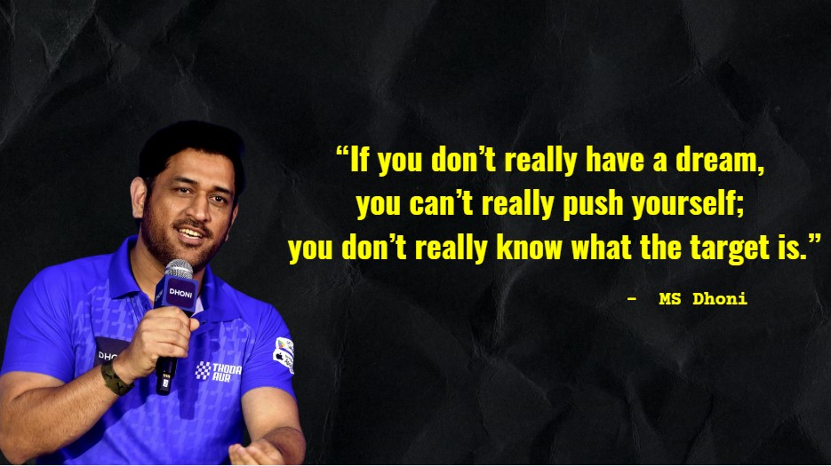 ms dhoni quote of the day