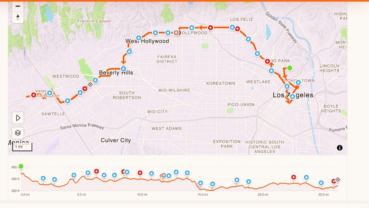LA Marathon 2026 Course Map