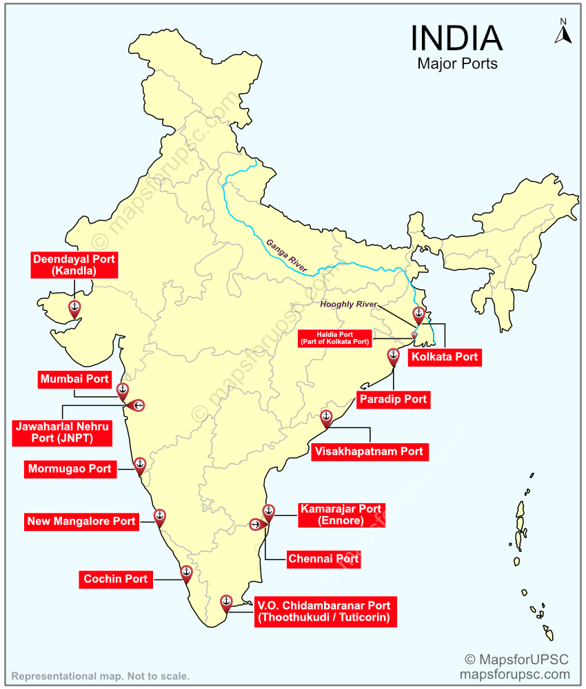 Major-Ports-in-India-Map