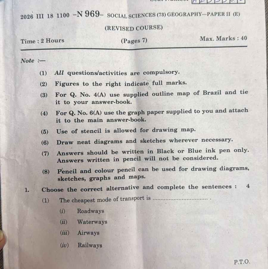 MAHARASHTRA SSC SOCIAL SCI