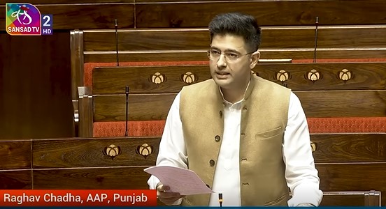 raghav chadha young parliament of member of rajya sabha