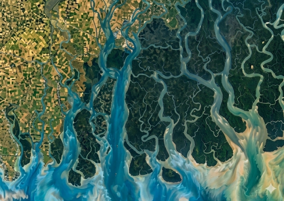 Delta Formed by Ganga River 