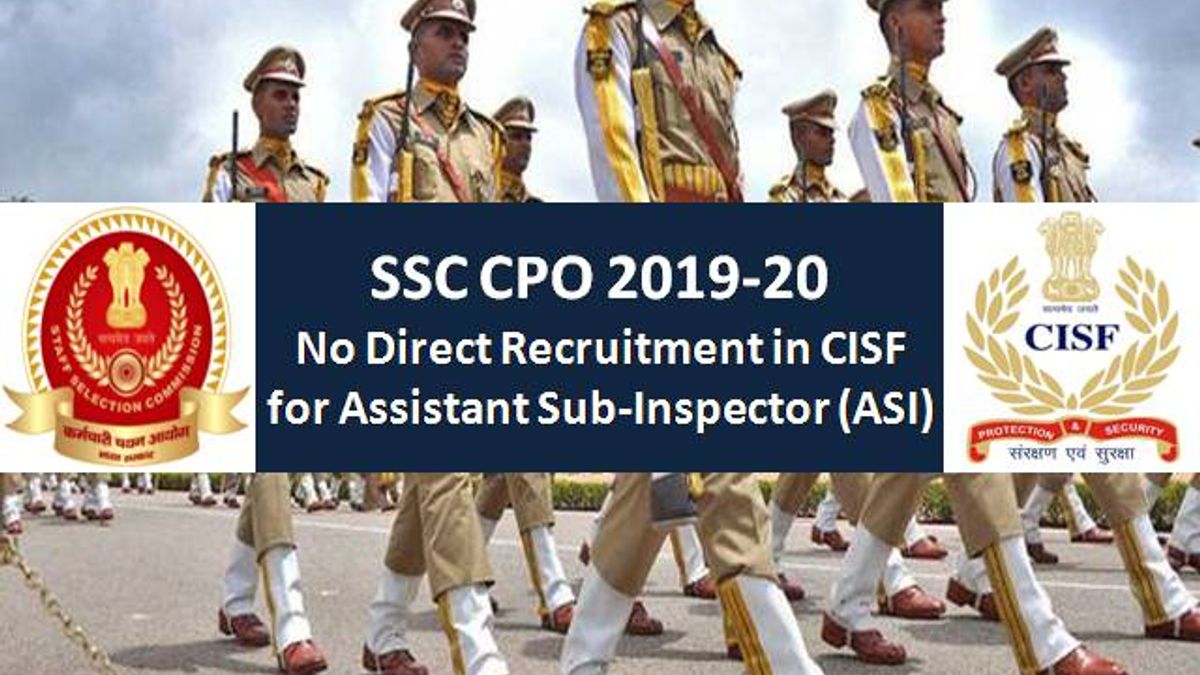 SSC CPO 2019-20 Important Notice Issued