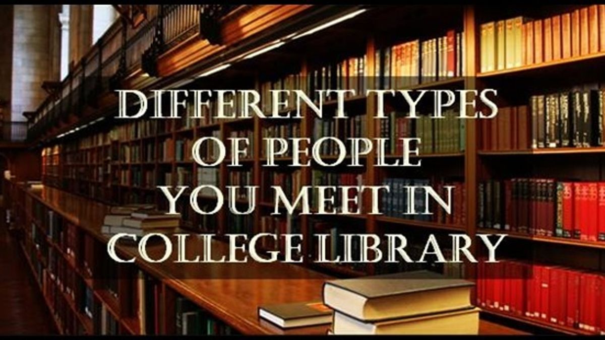 6 Types of people you meet in college library