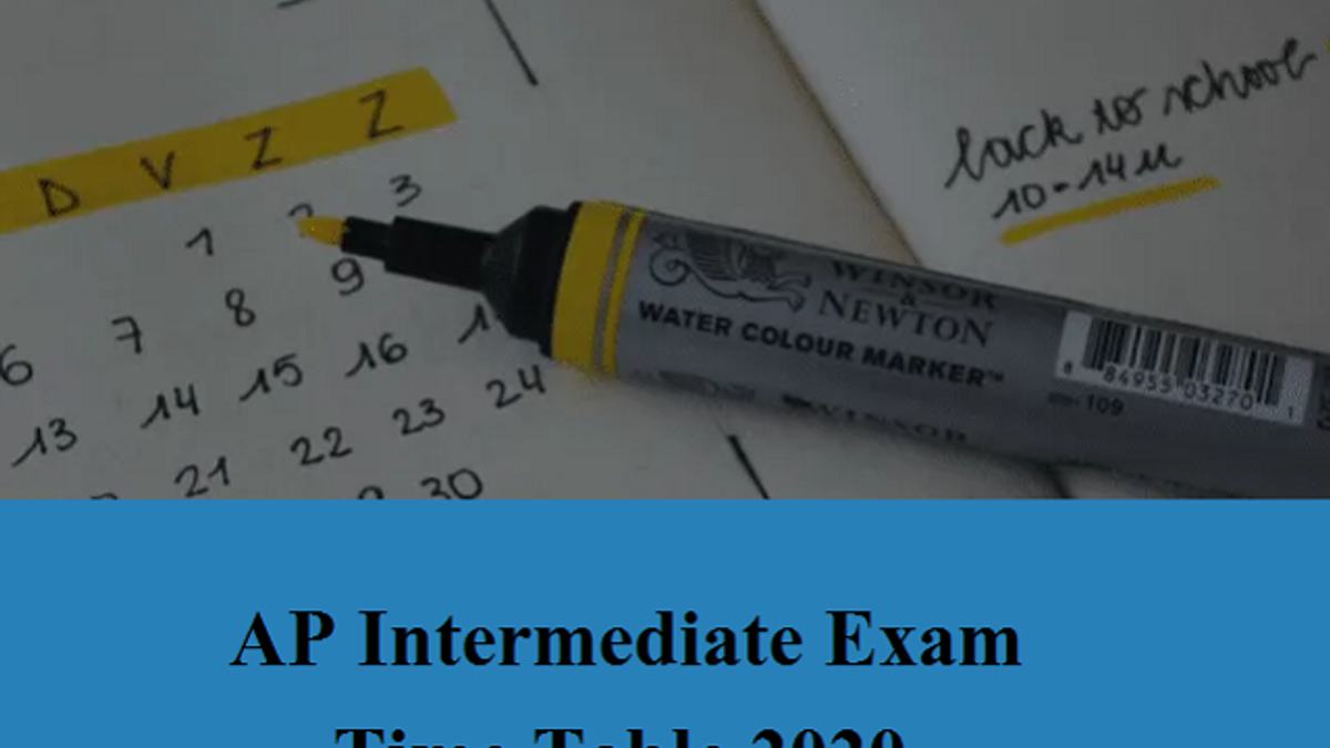 AP Intermediate Exam Time Table 2020