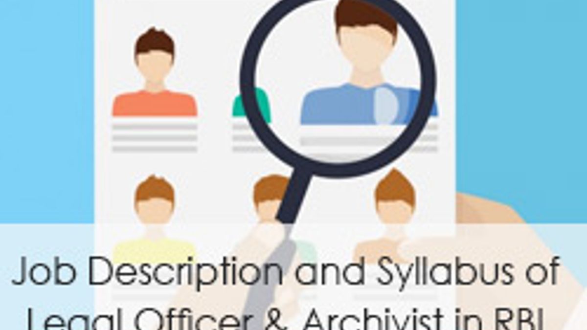 Job Description and Syllabus of Legal Officer & Assistant