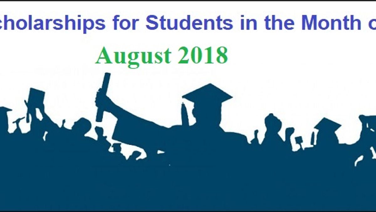 Scholarship in the month of August 2018