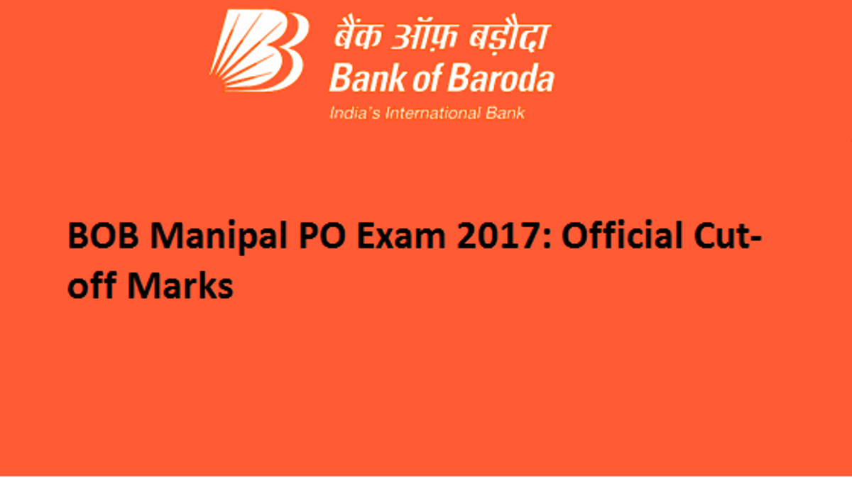 BOB Maipal PO Exam Cut-off Marks 2017
