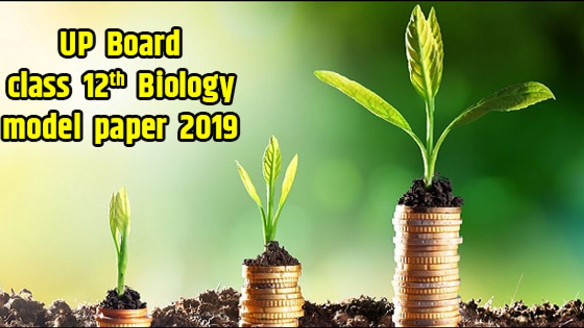 UP Board Class 12 Biology Model Paper 2019