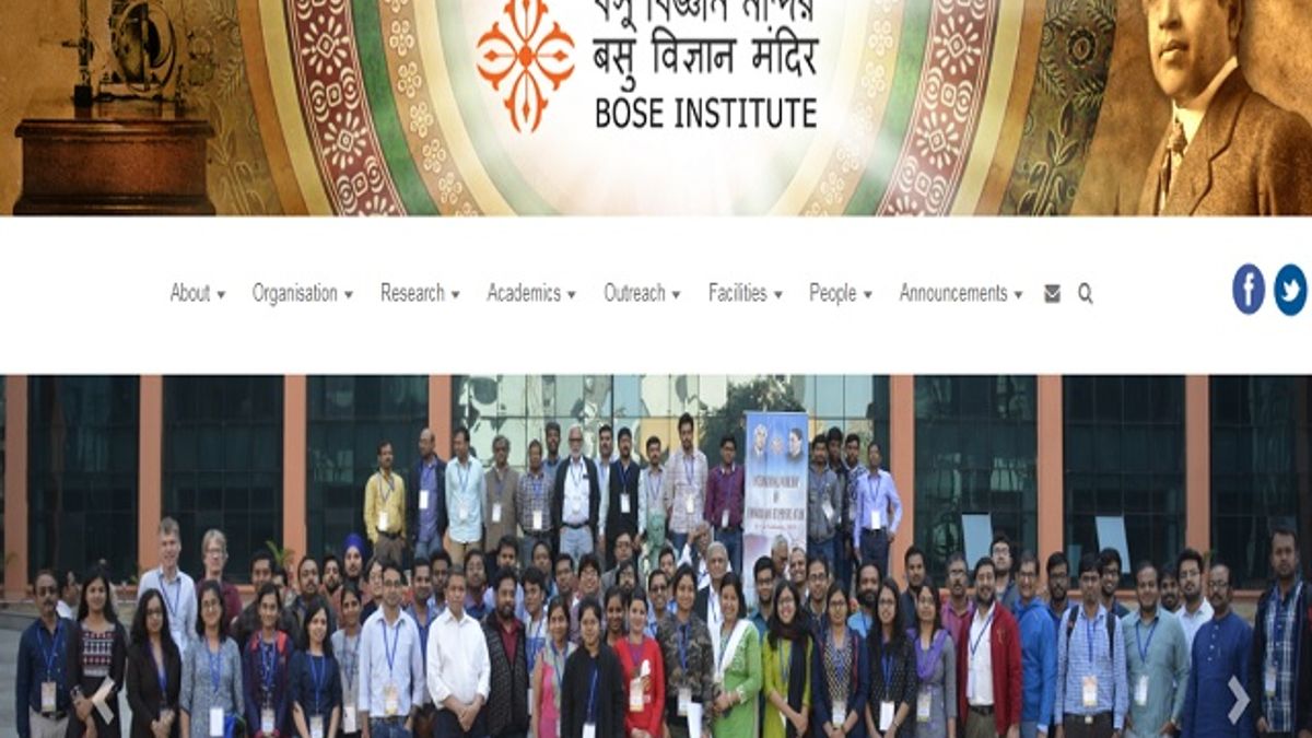 Bose Institute, Kolkata Professor, Associate Professor and Assistant Professor Posts 2020