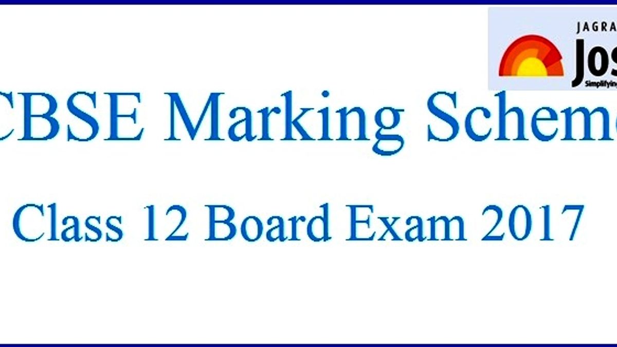 CBSE Class 12 Marking Scheme 2017