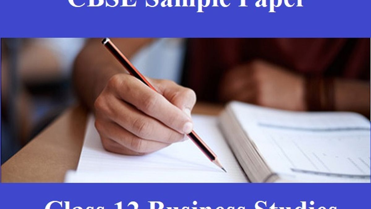 CBSE Class 12 Business Studies Sample Paper 2020: Download PDF