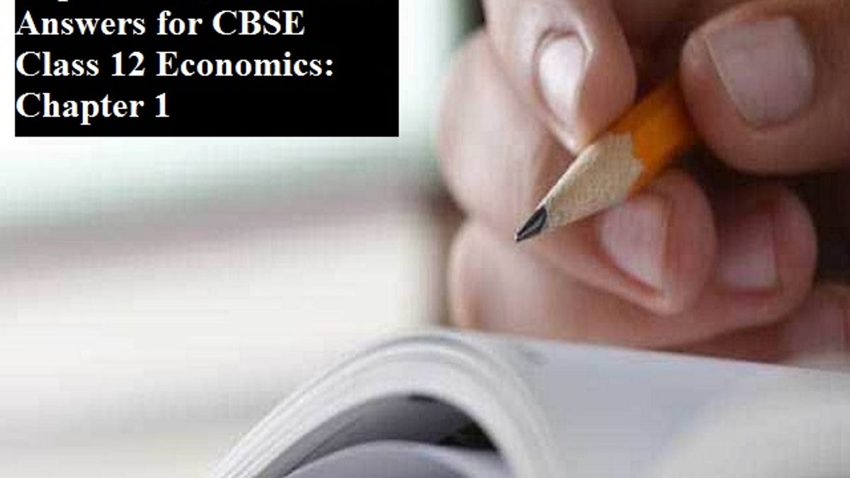 CBSE Class 12 Macroeconomics-Chapter 1